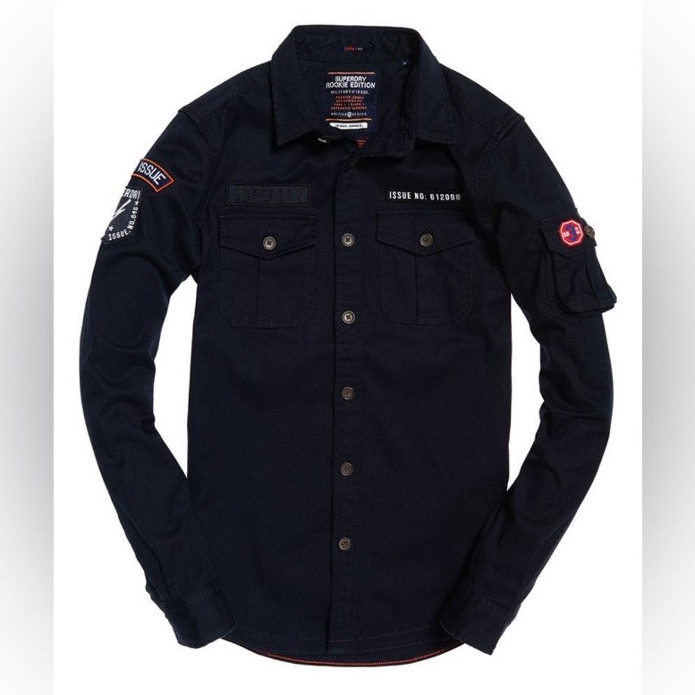 Superdry Men's Navy Shirt Jacket - Picture 2 of 5